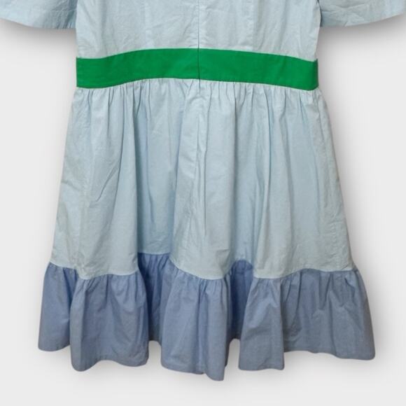 & Other Stories Sindiso Khumalo Mini Dress Women’s Size 10 Blue Floral Ruffle - Picture 10 of 13